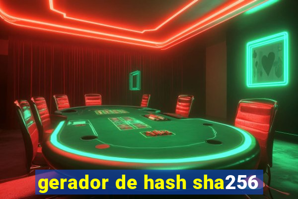 gerador de hash sha256